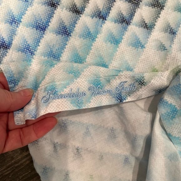 Robert Graham Abstract-Print Cotton Shirt Flip Cuff Size Medium - Picture 6 of 10